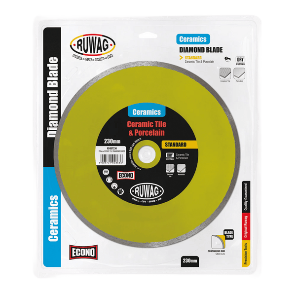 Ruwag Diamond Blade - 230 mm Segmented Rim (ECONO)