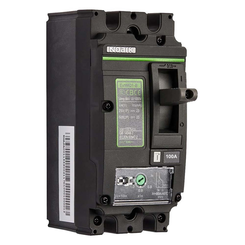 DC Adjustable MCCB 2P 500V 25KA