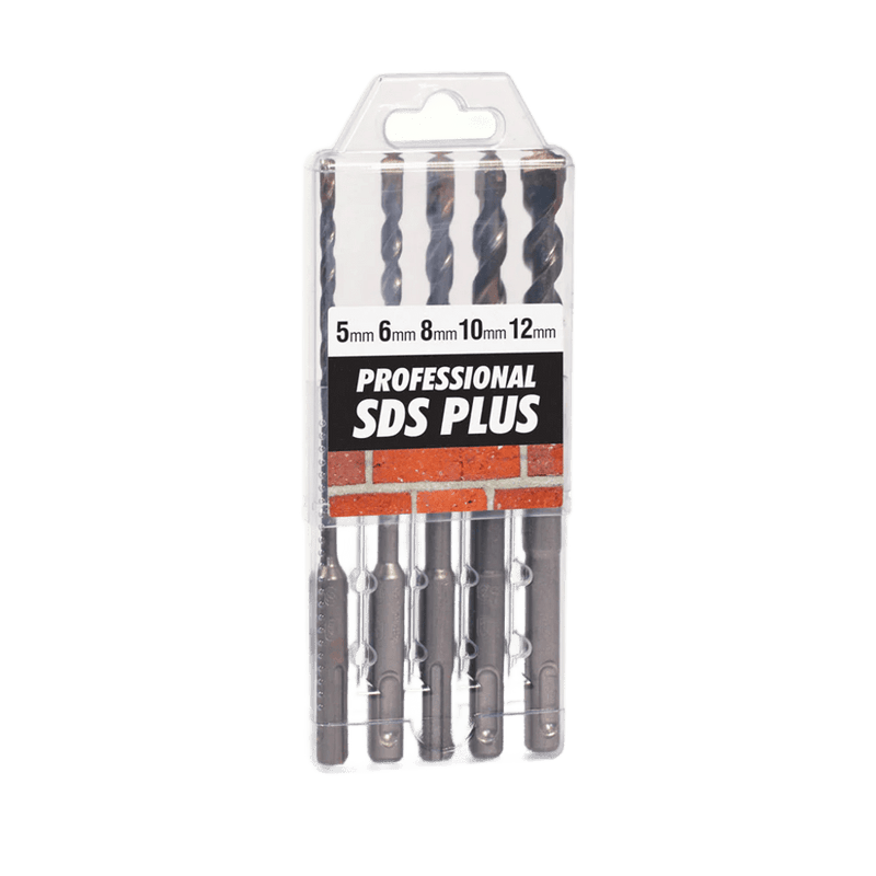 Ruwag 5‑Piece SDS‑Plus Drill Bit Set (5 mm-12 mm × 160 mm)