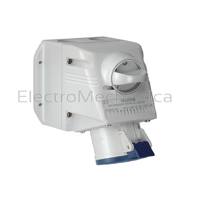 CEE 16 A 3‑Pole Surface-Mount Socket (3P+E), 230 V AC, IP54