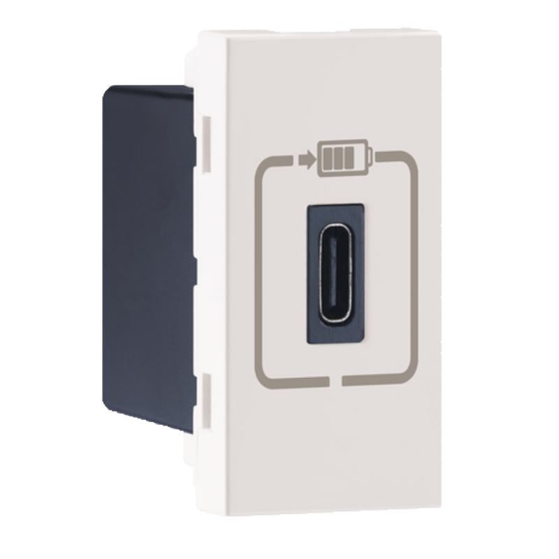 Legrand Arteor USB‑Type C Charger - 1‑Module, White