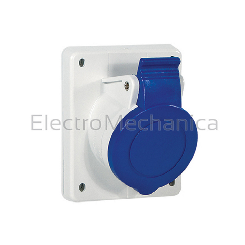 Scame CEE 32A 3P Unswitchable Socket IP54 84x160mm Flange