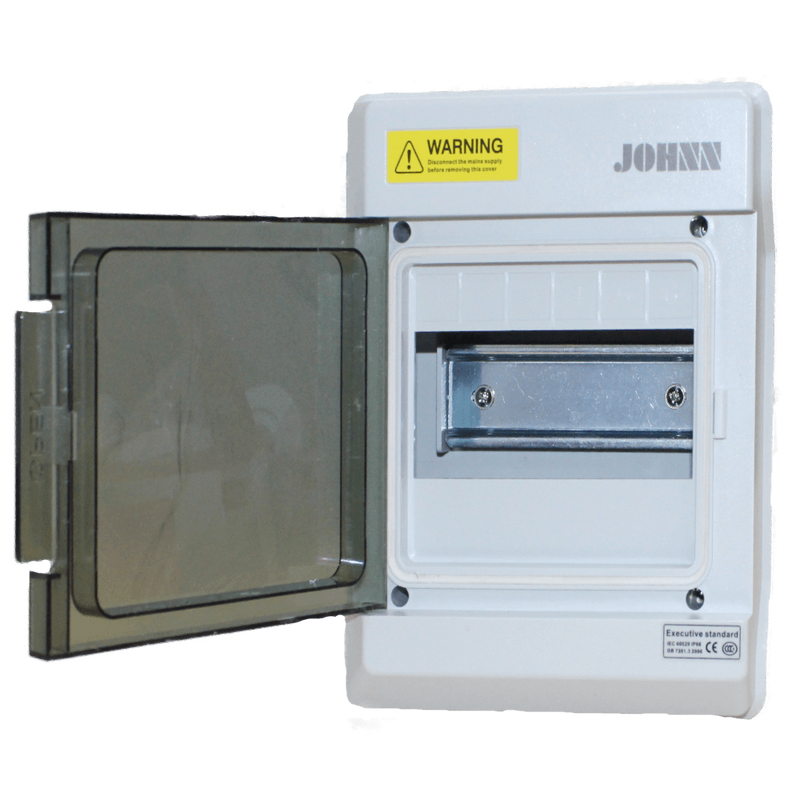 Chint 6-Way Surface Distribution Board - PVC, Weatherproof, IP66 (IP65)