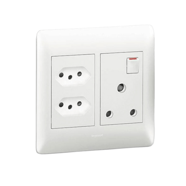 Legrand Ysalis SA+ Slimline Socket - White (Model: PY701025WHT)