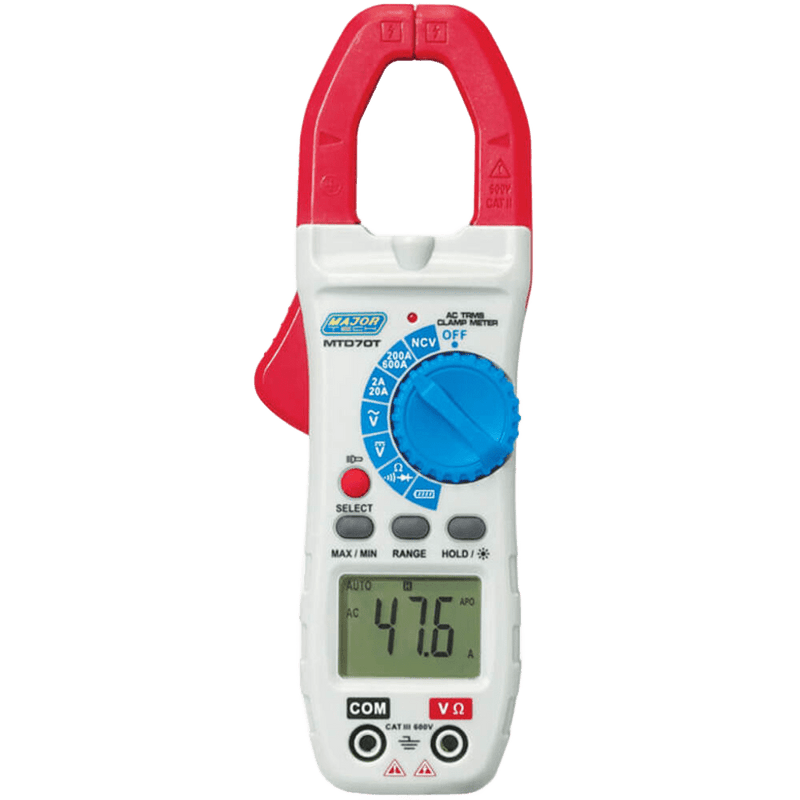 True RMS 600A AC Clamp Meter