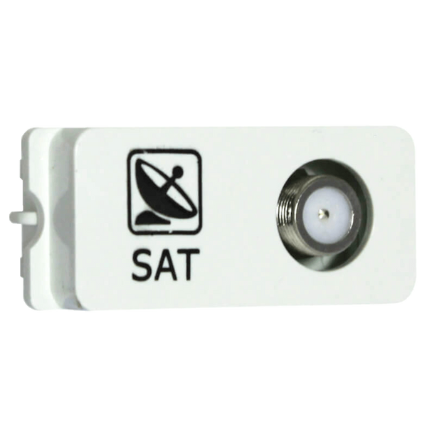 Veti 1 - Satellite Socket Outlet White
