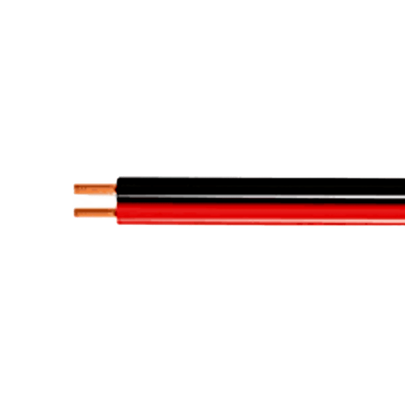 1.0 mm² Red/Clear Twin-Core Ripcord Cable