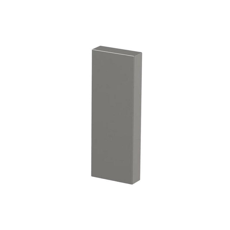 OBO MS2 Power Skirting End Cap - Hammer Tone Grey