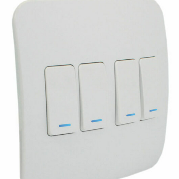 Veti 1 - 4 Lever 1 Way Switch White