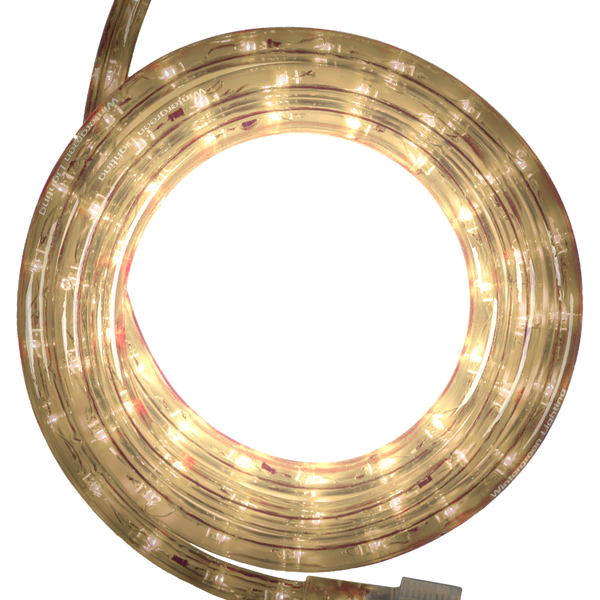 MES 220V Rope Strip Light 8W/m (IP65) - Warm White 3000K, Dimmable, 5050 SMD, 430lm, 14×6.5mm