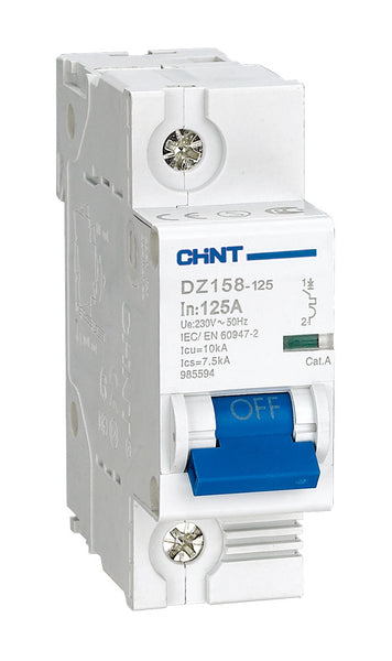 Chint DIN Circuit Breaker - 80A, 1P, C-Curve, 6kA, AC/DC 110V