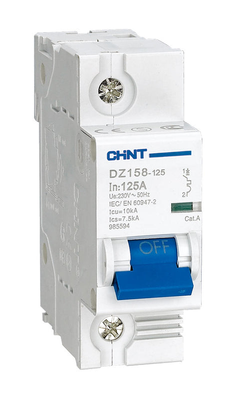 Chint DIN Circuit Breaker - 80A, 1P, C-Curve, 6kA, AC/DC 110V