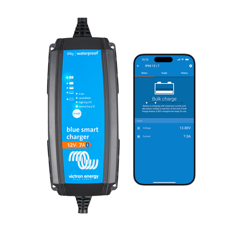 Victron Blue Smart IP65 Charger 12/10(1) 230V CEE 7/16 Retail