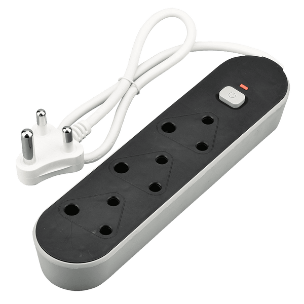 Target 3-Way Multiplug Adapter - Black, 3 x 16A RSA 3-Pin (Side-by-Side Configuration)