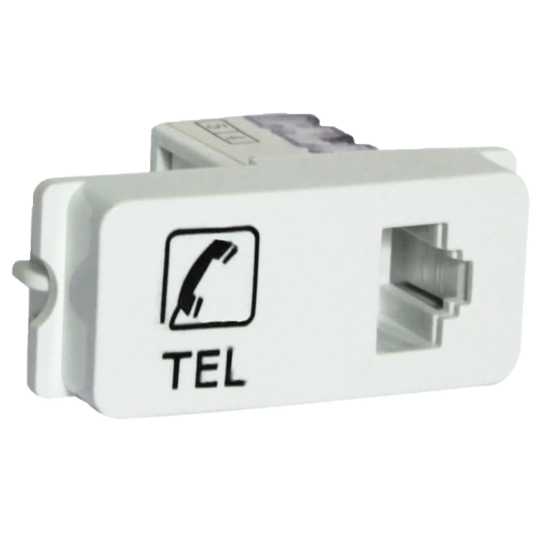 Veti 1 - Telephone Socket Outlet White