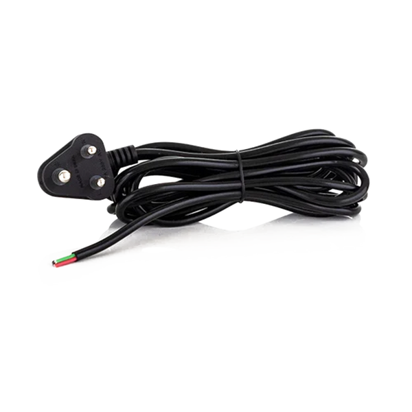 Cordset 5A (0.75mm² x 3 Core) - 3 Metres, Black