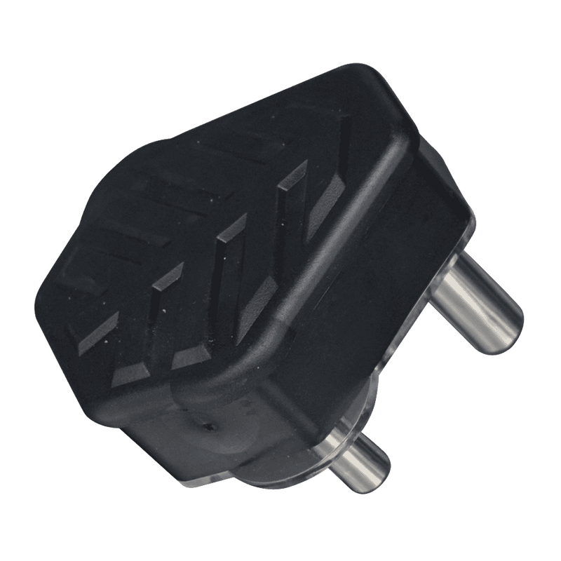 Chint Rubber 16A Plug Top with Arrows, Black