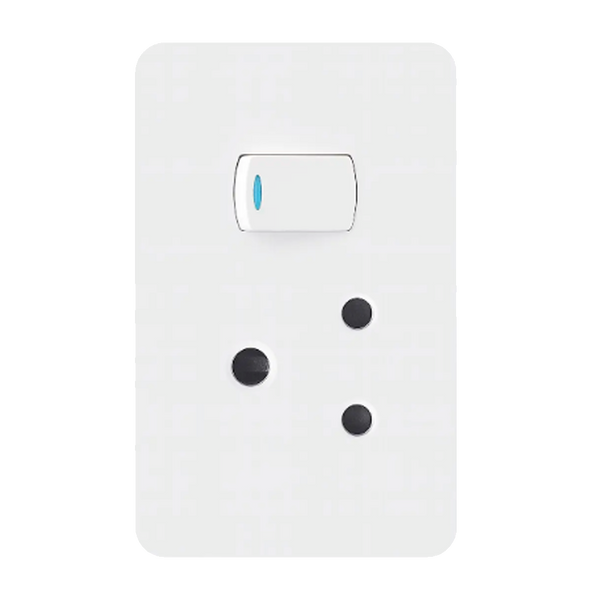 Chint Single Switched Socket - 16A, 4×2