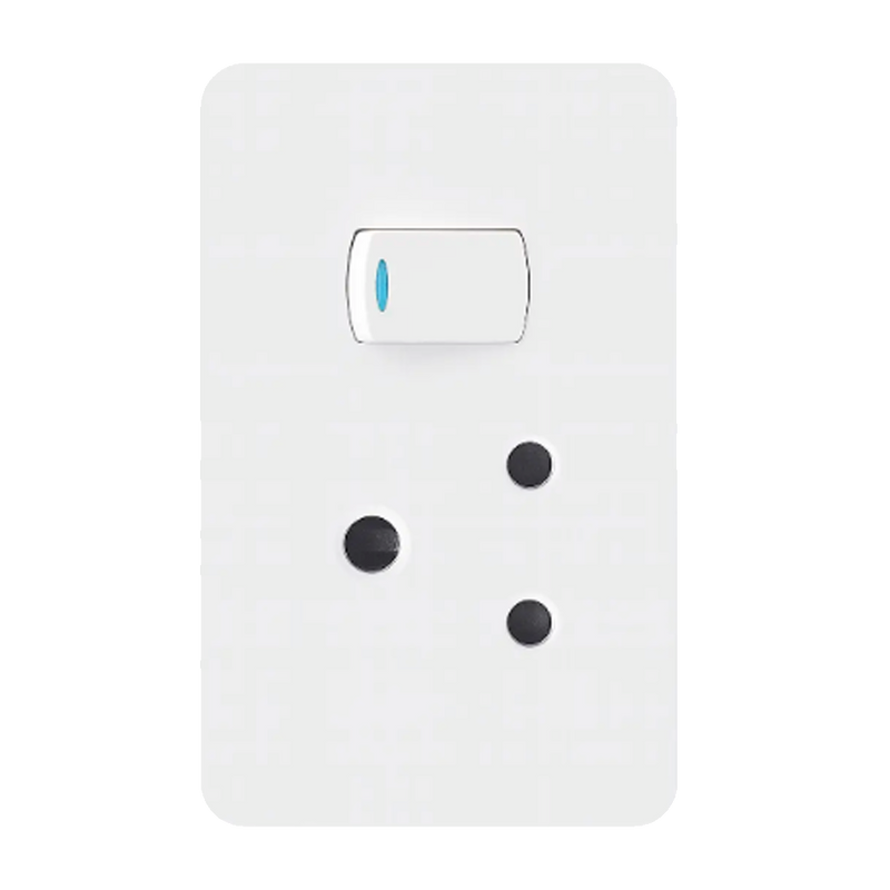 Chint Single Switched Socket - 16A, 4×2