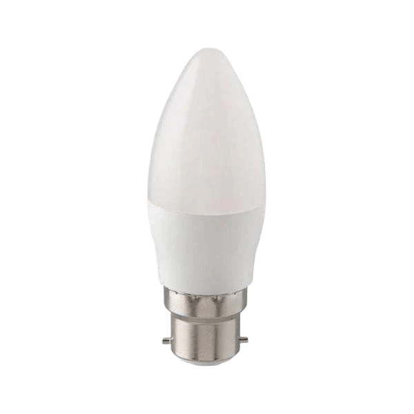 Flash 5W B22 LED Candle C37 Bulb - Daylight