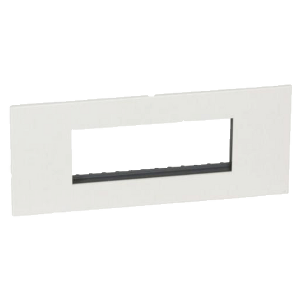 Legrand Arteor Cover Plate & Support Frame - 6 Module, White