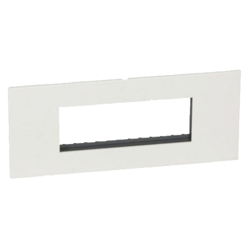 Legrand Arteor Cover Plate & Support Frame - 6 Module, White