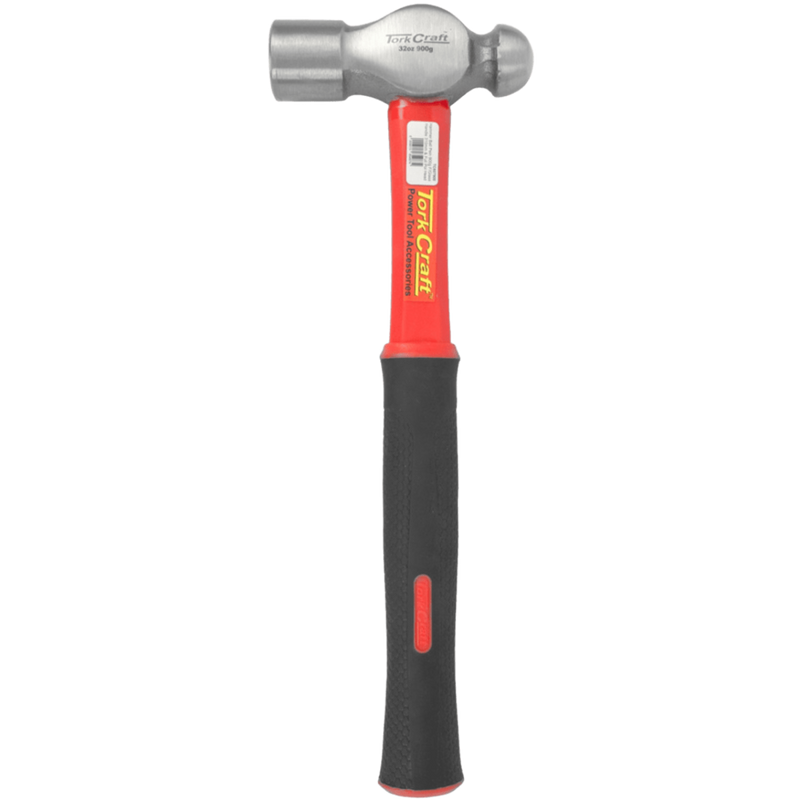 The Tork Craft 900g Ball Pein Hammer with a Fibreglass Handle