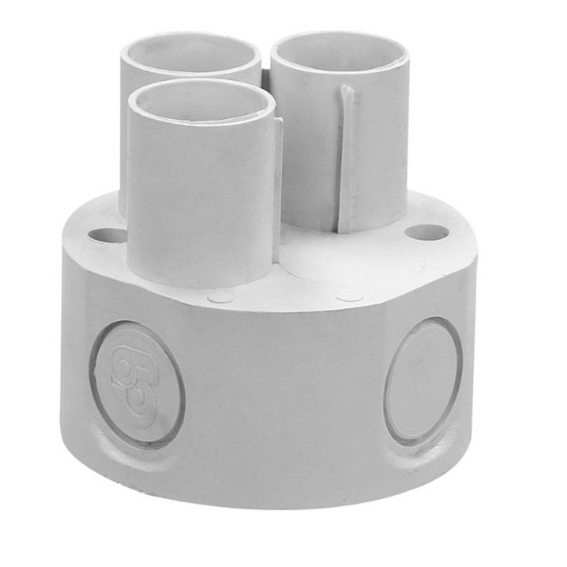 PVC 20 mm 3‑Spout Loop‑In Box