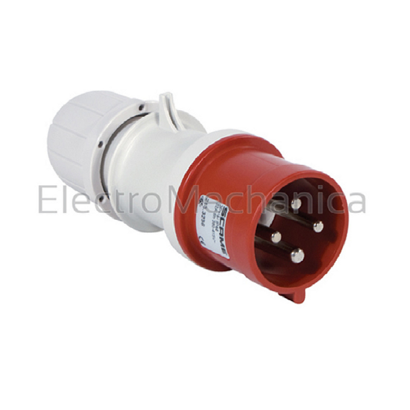 Scame CEE Plugtop Male - 63 A, 3‑Pin, IP67, 230 V AC