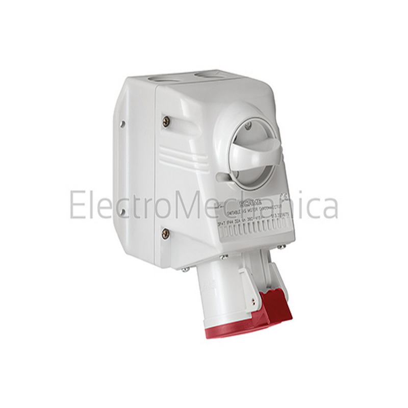 Scame CEE Surface Socket 32A 4-Pole (3P+E), 400V AC, IP54