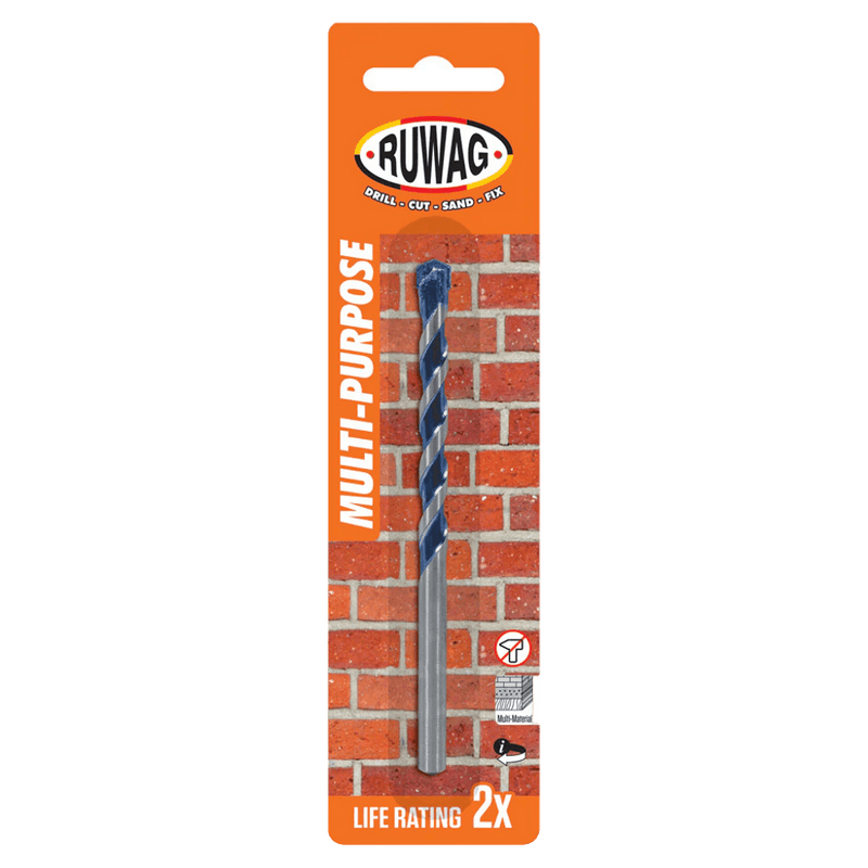 Ruwag 10 mm Multi-Purpose Drill Bit- Masonry, Metal, Wood, And Ceramic