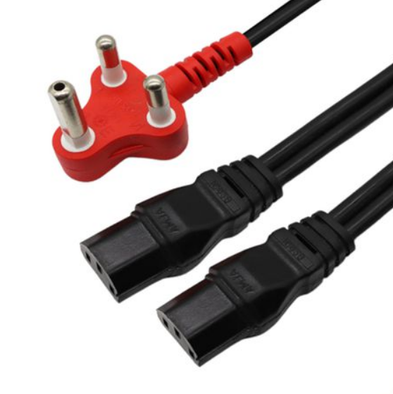 IEC Double Power Cord 16 A Dedicated 2 × IEC, 1 mm² × 3-core, 2.8 m Black