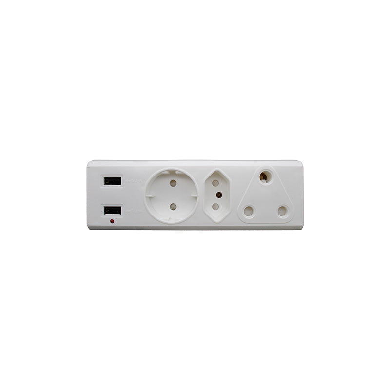 Ausma 3-Way Multi Wall Plug Adaptor