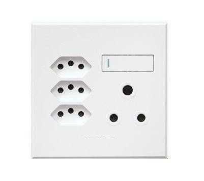 Veti 3 - Combo SSO 1 x 16A RSA + 3 x 16A V-Slim 4×4 White Complete