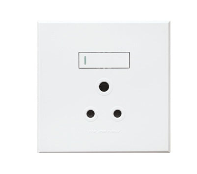 Veti 3 - Single SSO 1 x 16A RSA Vertical 4×4 White Complete