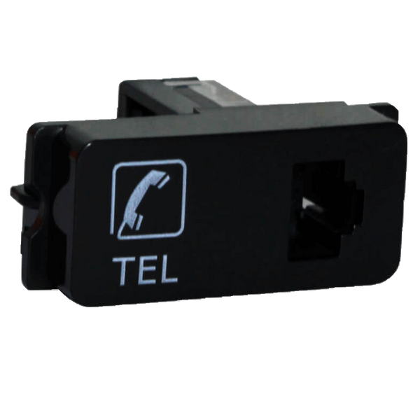 Veti 1 - Telephone Socket Outlet Black