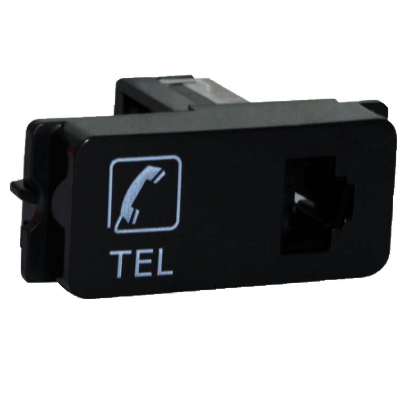 Veti 1 - Telephone Socket Outlet Black