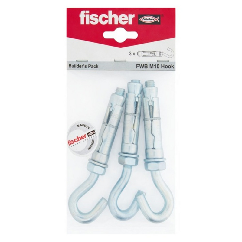 Fischer FWB M8 Hook Wallbolt - Builder's Pack