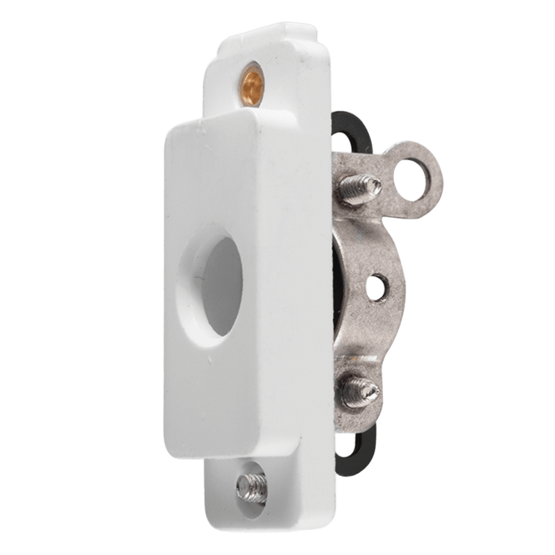 Crabtree Classic Module Cord Grip - Screw‑In, White