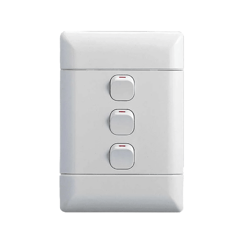 NUR 3‑Lever 1‑Way Switch in 100 × 50 mm