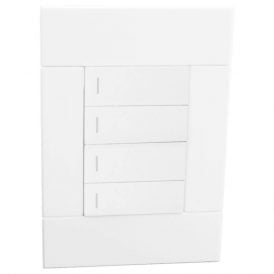 Veti 2 - 4 Lever 1 Way Switch 4×2 White Complete