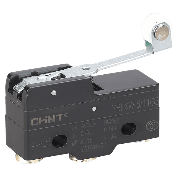 Chint Micro Limit Switch - Middle Hinge Roller Lever (Long)