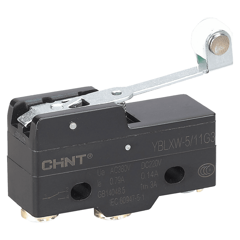 Chint Micro Limit Switch - Middle Hinge Roller Lever (Long)