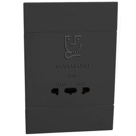 Veti 2 - Shaver Socket Outlet 4×2 Charcoal