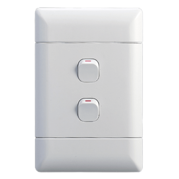 NEU 2 Lever 1 Way Complete 4×2 - White
