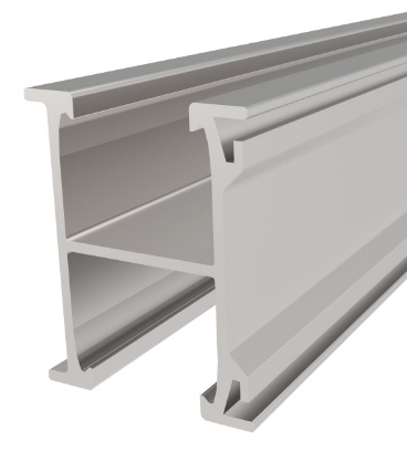 LX Solar Rail (Top + Bottom) - 42×6200mm, AL6063-T6, Mill Finish - 6.2m
