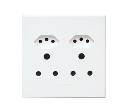 Veti 3 - Double UNSSO 2 x 16A RSA + 2 x 16A V-Slim 4×4 White Complete