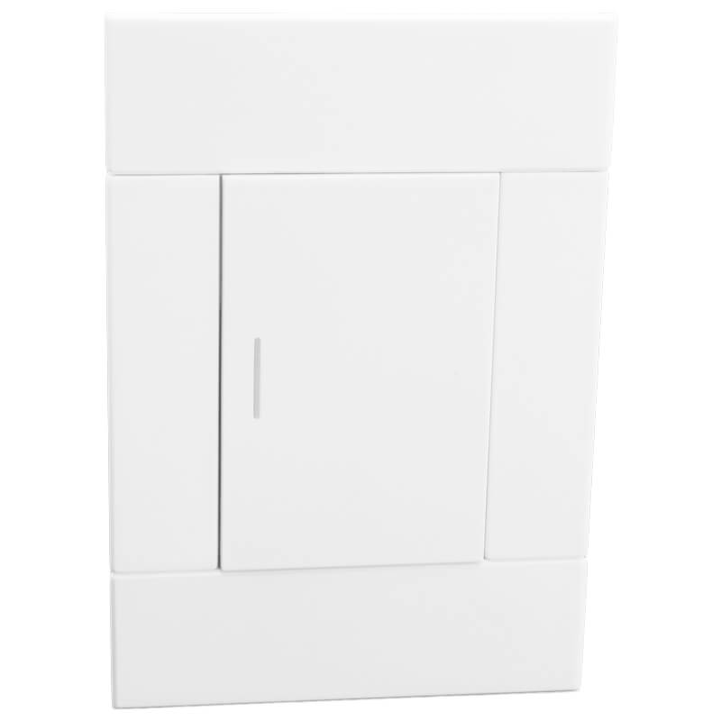 Veti 2 - 1 Lever Bell Press Switch 4×2 White Complete