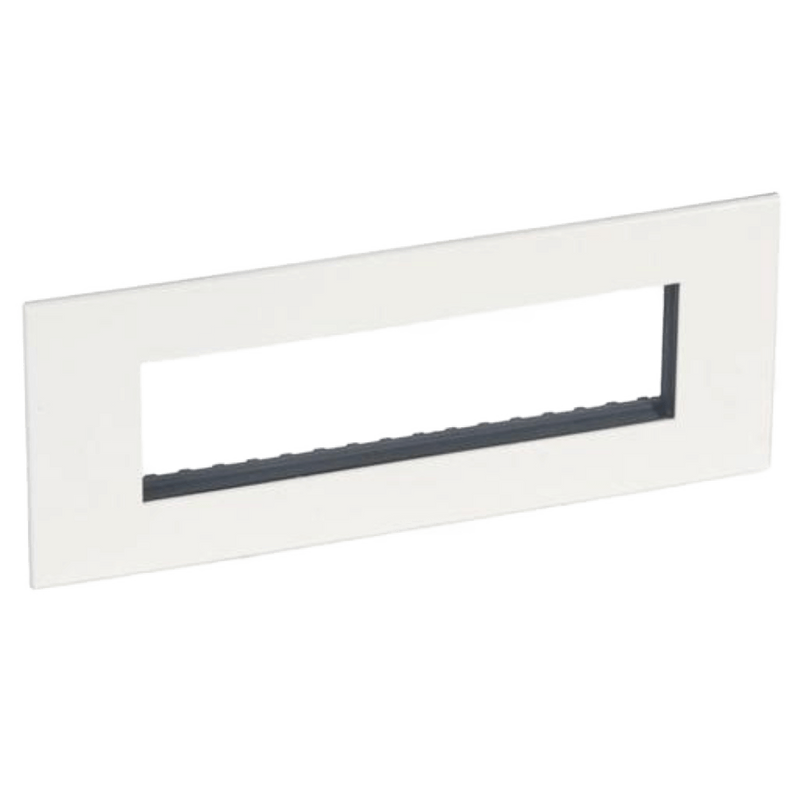 Legrand Arteor Cover Plate & Support Frame - 8 Module (4×2), White