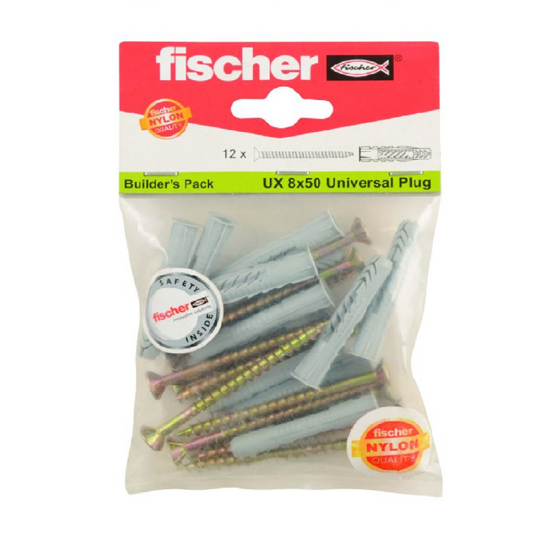 Fischer DuoPower 10×50 Nylon Plug - Builder's Pack